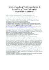 Understanding The Importance & Benefits of Search Engine Optimization (SEO).docx