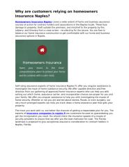 ackerman-insurance.com  - Why are customers relying on homeowners insurance Naples.docx