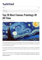 Top 10 Most Famous Paintings Of All Time.pdf